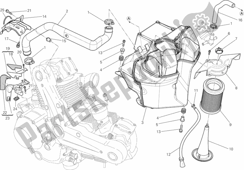 Wszystkie części do Wlot Ducati Monster 795 ABS EU Thailand 2014